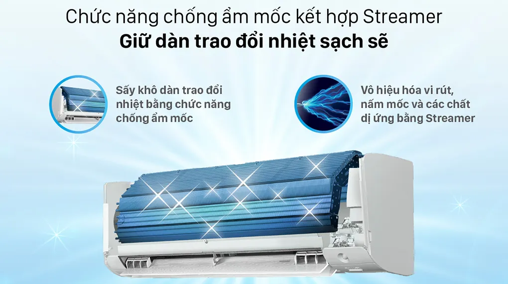 Tính năng tự làm sạch – Chống nấm mốc hiệu quả